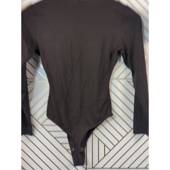 LISANZA Women's Bodysuit Vintage Long Sleeve Brown USA SIZE 36 - Picture 6 of 7